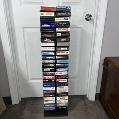 Laserline VHS Tape Tower Rack Holds 50 VHS (TAPES INCLUDED) Plastic VTG Storage