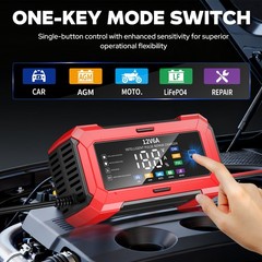 12V 6A Car Battery Charger Intelligent Automatic Pulse Repair Lifepo4 AGM GEL
