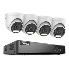 ANNKE 8CH DVR 5MP Audio Security Camera System H.265+ AI Detection Color Night