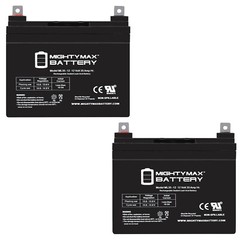 Mighty Max 2 Pack – 12V 35AH SLA Battery Replaces NP38-12 U1-34 UB12350