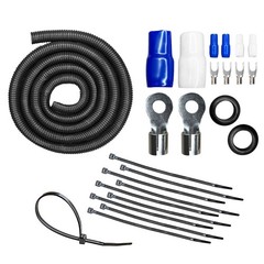 1/0 Gauge OFC Complete Amp Wiring Install Kit, AMPKIT-0GA-ELITE