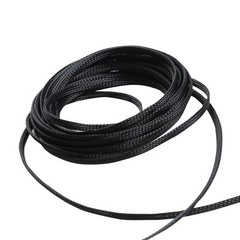 50 Feet 3/8″ Expandable Wire Cable Sleeving Sheathing Braided Loom Tubing Black