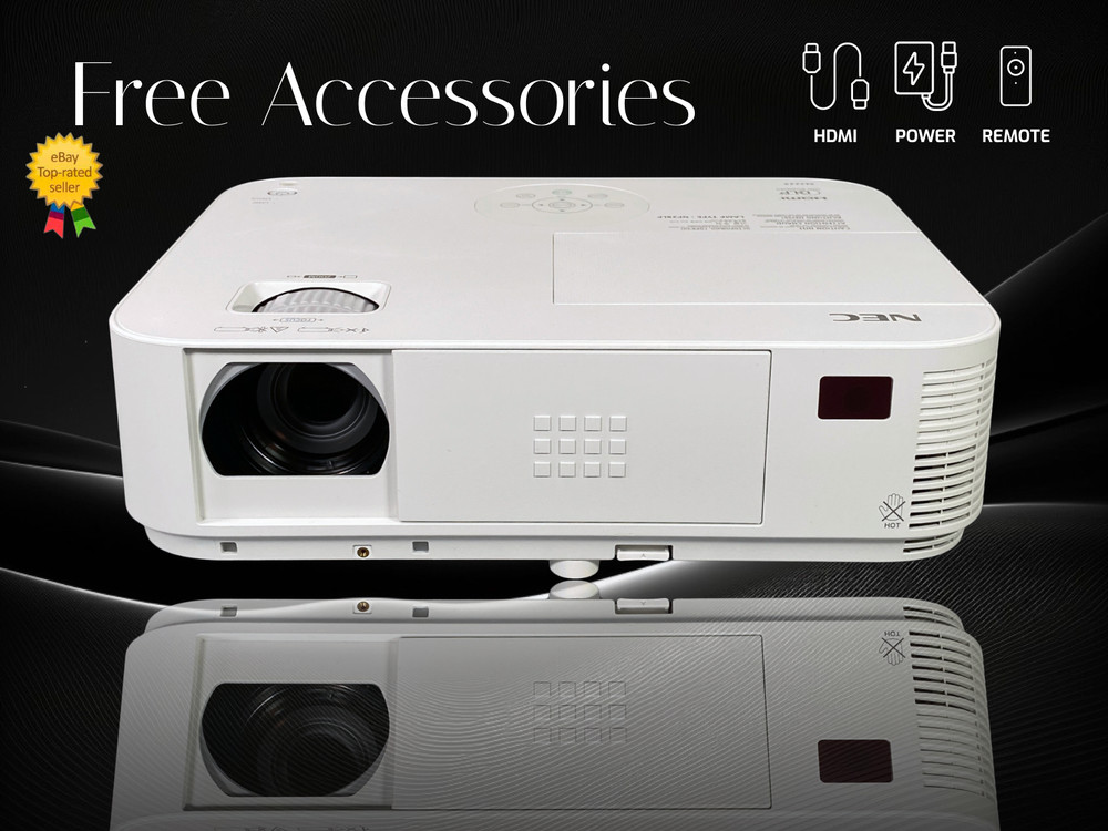 NEC NP-M322X DLP Projector Long Life Lamp Up to 8,000 Hours 3200 Lumens Full HD