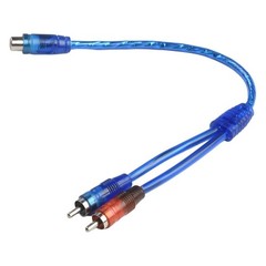 2x RCA Y Splitter Audio Jack Cable Adapter 1 Female to 2 Male – 1Male to 2Female