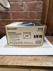 Vintage SHARP Aquos 13 inch TV LC-13S1U-S LCD Box,Remote, Manual Retro Gaming