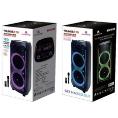 Max Power Thunder X-Bass Portable Speaker, Wireless Mic, Bluetooth