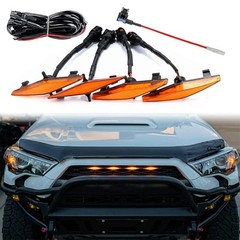 LED Grill Lights for 2014-2019 Toyota 4Runner Amber Light with housing