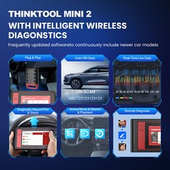 THINKTOOL MINI2 OBD2 Diagnosis ECU Coding Car Scanner All Systems 28 Reset CANFD