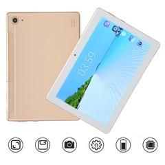.›(Gold)8 Inch Tablet 6GB RAM 128GB ROM Dual SIM 4G LTE FHD Screen Dual