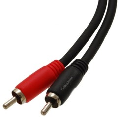 CablesOnline 6ft 5-Pin Din Plug to 2RCA Plug Blue Audio Cable