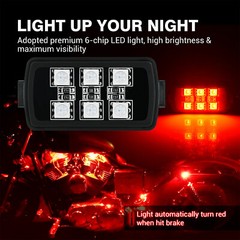 8 Pods Million Multi-Color RGB Motorcycle Underglow Neon LED Accent Lights Kit