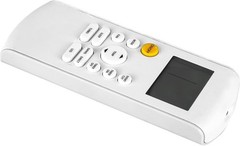 Easy-to-Use Infrared Remote for Midea Air Conditioners – Black, Compact Design
