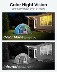 DEKCO 2K WiFi Surveillance Security Camera 1 Count (Pack of 1), 1Pack