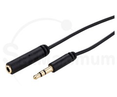 3.5mm 25ft Audio Male to Female Extension Cable Stereo Headphone AUX Slim Cord
