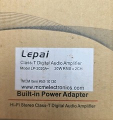 Lepai Hi-fi Digital Amplifier Lp-2020A+ Power Amplifier 20W RMS X 2 CH
