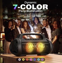 W-KING D10 Portable Speaker Bluetooth Wireless 120W Max Loudest&70W Deep Bass