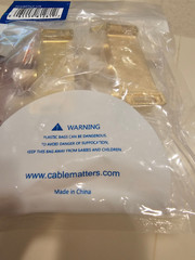 Cable Matters 2-Pack 2.4 Ghz 3 Way Coaxial Cable Splitter F-Connector