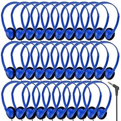 Bulk Earbud Headphones 50 Pack for Classroom , Wholesale Wired Durable Earpho…