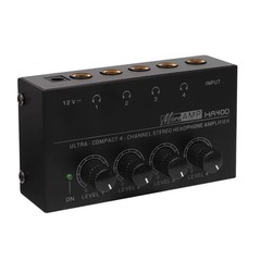 HA400 Ultra-Compact Stereo Headphone Amplifier 4-Way Headphone Amplifier