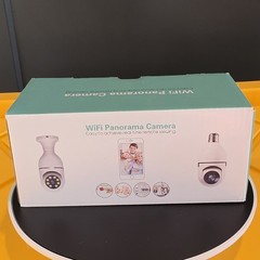 WiFi Panorama Camera 360° White Bulb Camera Wi‑Fi Night Vision Two‑Way Audio