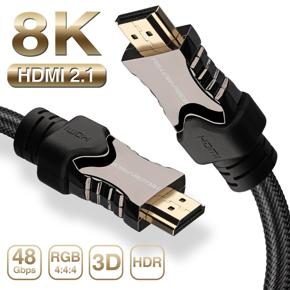 Fiber Optic HDMI Cable 2.1 – (8K 120Hz HDR UHD 4:4:4) – HDCP 2.2 – Dolby Vision