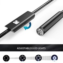 6LED USB Snake Endoscope Borescope HD Inspection Camera Scope For Android Type C