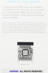 NEW Monoprice Micro-HDMI to HDMI Cable 1080p@60Hz,4K@24Hz, Ethernet, 10 ft