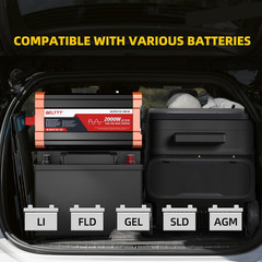 BELTTT 2000W Pure Sine Wave Inverter, Car Power Inverter 12V to 120V AC Converte