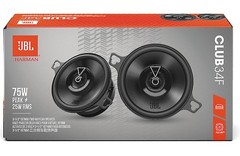 JBL Club 34F 3.5″ 2-Way 75W Peak Power Car Speakers No Grill (Pair)