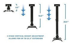 Mount-It! Wall or Ceiling Projector Mount with Universal LCD/DLP Mounting