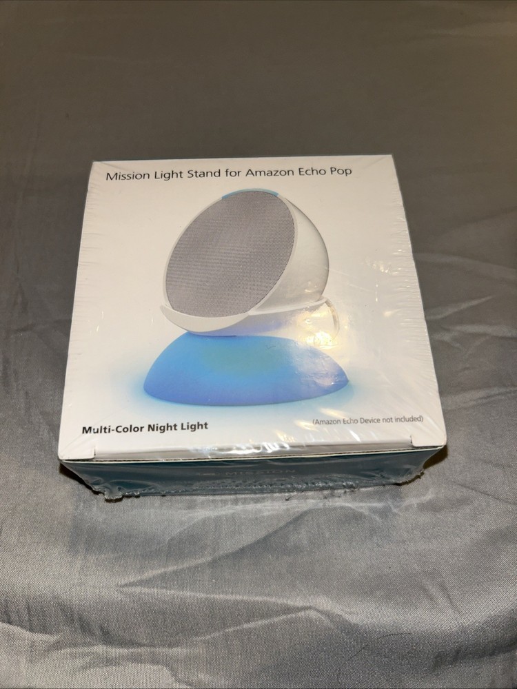 MISSION Light STAND ONLY For AMAZON ECHO POP~Multi-Color NIGHT LIGHT~ NEW SEALED