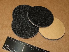 4 NO SKID FOAM DISC DOT PAD CIRCLE FEET POD 1.5 in DIA 3/32 thick BLACK 38×2.4mm