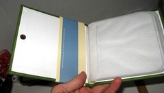 OLD NAVY CD Case 10 Disc Holder dvd game astro turf? textured green cover NOS