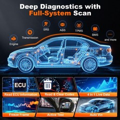 Ancel HD3400 Pro Diesel Heavy Duty Truck All System Diagnostic Scanner DPF Regen