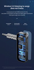 USB Wireless Bluetooth 5.0 Transmitter Receiver for Car Music Audio Aux Adapter