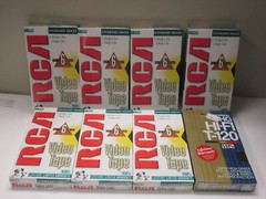 Lot 8 Sealed New Blank Recordable VHS tapes RCA Universal Up to 6 Hours Each