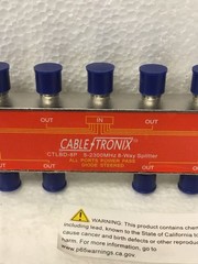 Lot of 3 NEW CableTronix CTLBD-8P 8-Way Splitter 5–2300MHz w/ Screws FREE SHIP
