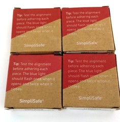 SimpliSafe ES3 (4-Pack) Entry Door Window Sensor White Brand New