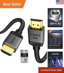 Certified HDMI 2.1 Cable, [4K@240Hz 144Hz 120Hz, 8K@60Hz] 1440P Ultra High Sp…