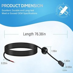 720057-1 PC 11 Filtered Power Cable 6 Feet for Humminbird Helix 8/9/10/12/15