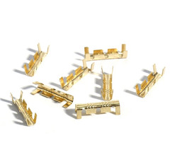 200pcs U Type Brass Terminal Connectors 0.3-1.5mm² Double Crimp Set – NEW
