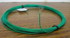 25 feet 26 AWG stranded Silver Plated PTFE Wire Green 19 strand SPC