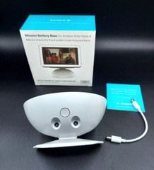 Mission Battery Base in White for Amazon Echo Show 8 (1st and 2nd Gen) MC59W NEW