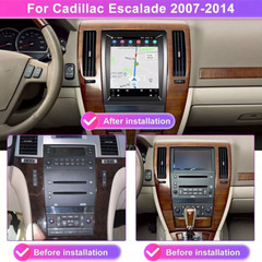 64G CarPlay Android 15 For Cadillac Escalade 2007-2014 Car Stereo Radio GPS Navi