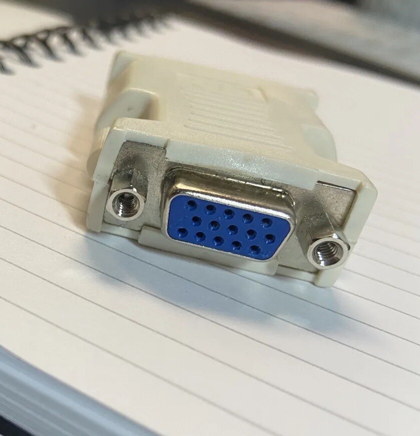 DVI-A Male to VGA 15-pin HD15 Female Video Adapter SVGA Converter for PC Monitor