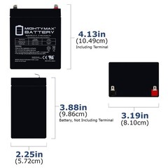 Mighty Max 12V 2.9AH F1 SLA Battery Compatible With Consent GS12V2.8AH