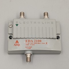 Electroline EDA2100 1-port Low Noise CATV Amplifier +15dB