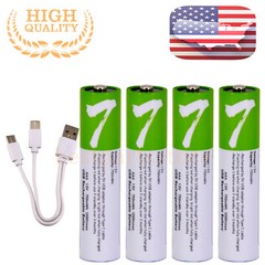 USB AA AAA 9V C D Lithium ion Li-ion Rechargeable Battery 1.5V With Type C Lot