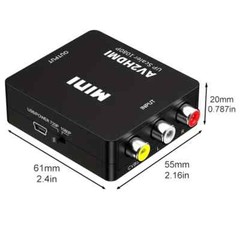 RCA AV to HDMI HD Converter Adapter Composite 3RCA CVBS Audio Video Wii NES SNES