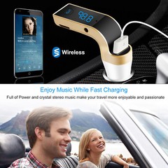 Wireless Car AUX Stereo Audio Receiver FM Adapter USB Charger A2DP USA